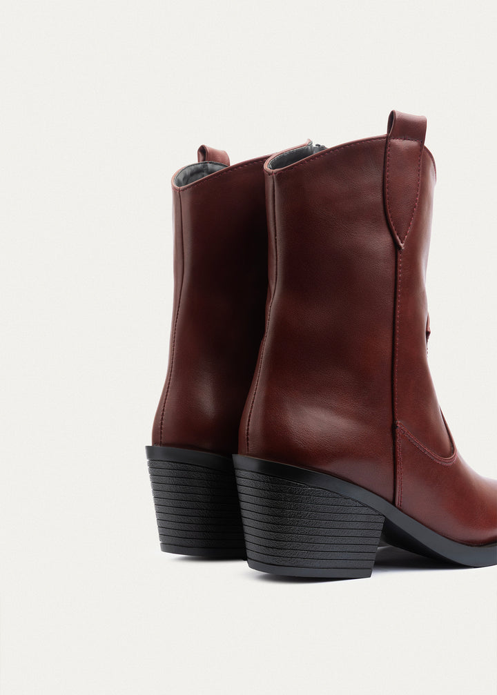Sierra Western Boots | Burgundy