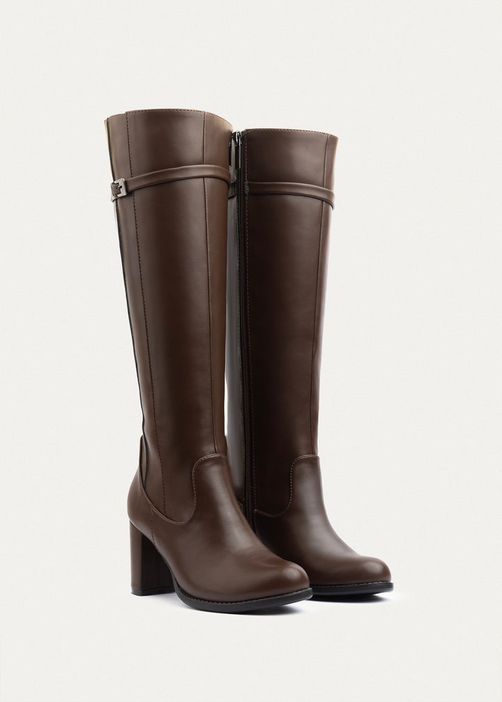 Icon High-Heel Boots | Brown