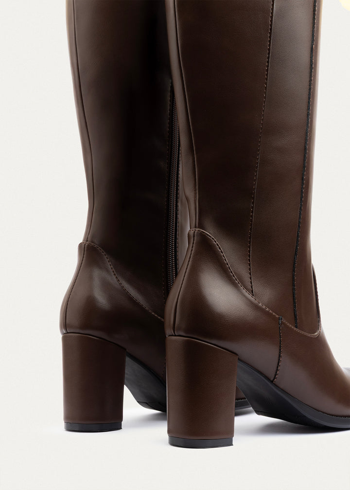Icon High-Heel Boots | Brown