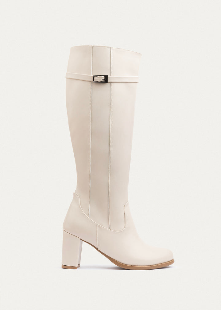 Icon High-Heel Boots | Beige