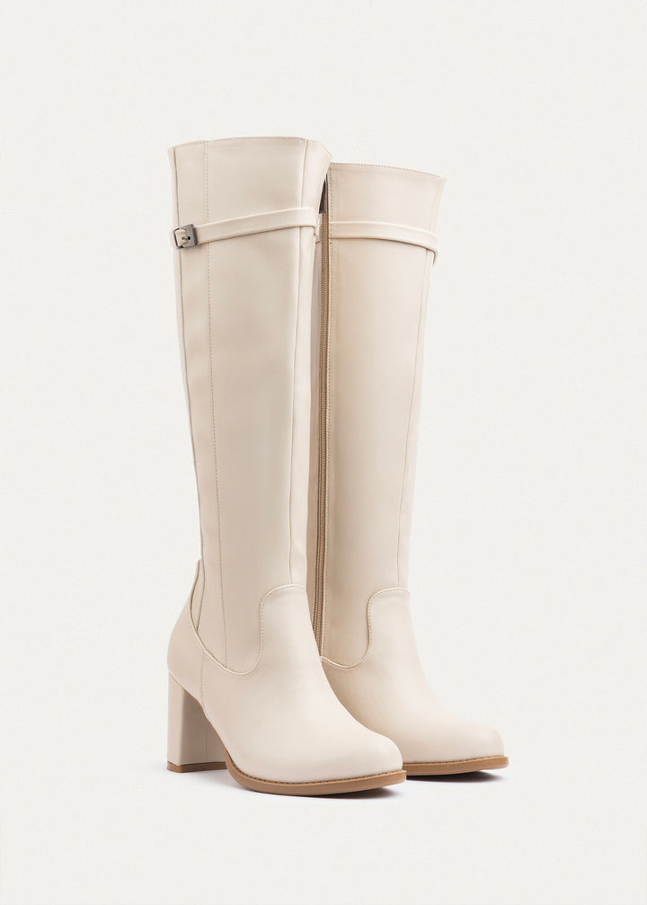 Icon High-Heel Boots | Beige
