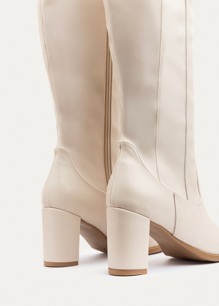 Icon High-Heel Boots | Beige