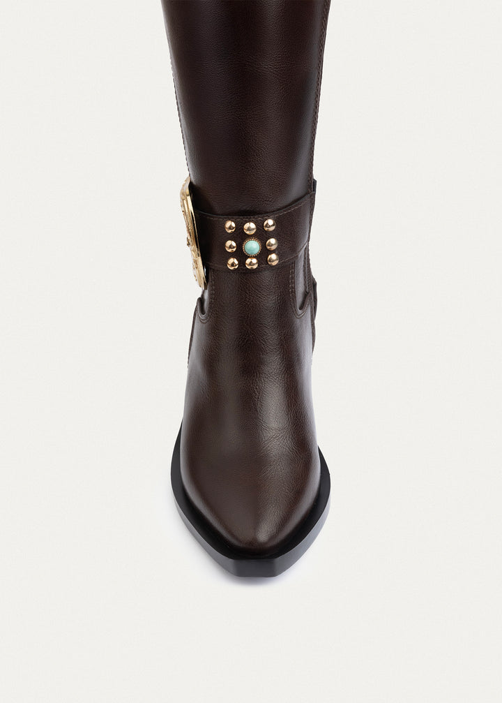 Montana Western High Boots | Brown