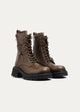 Tactical Zip Lace Boots | Mocha Brown