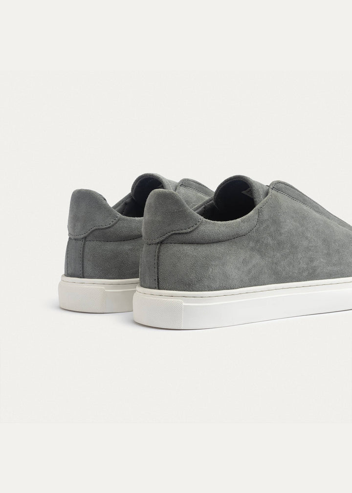 Theo Men's Slip-On Suede Sneakers | Gray