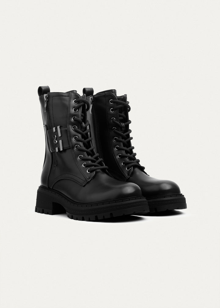 Tactical Zip Lace Boots | Black