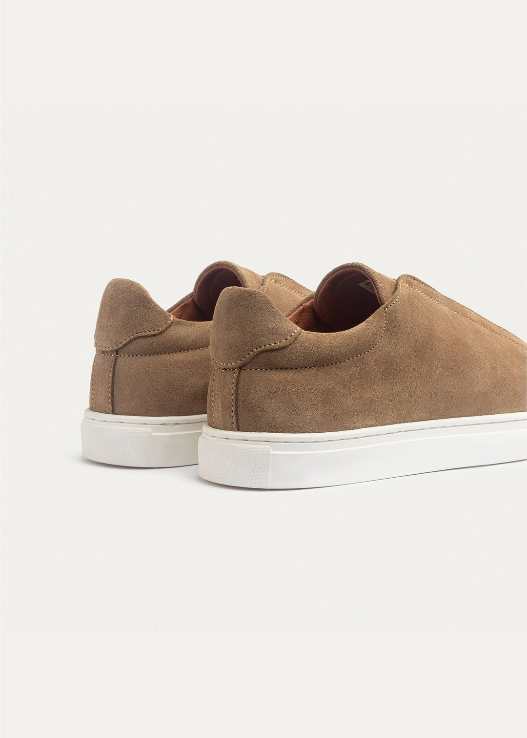 Achilles Theo - Men's Slip-On Suede Sneakers - Cafأ©