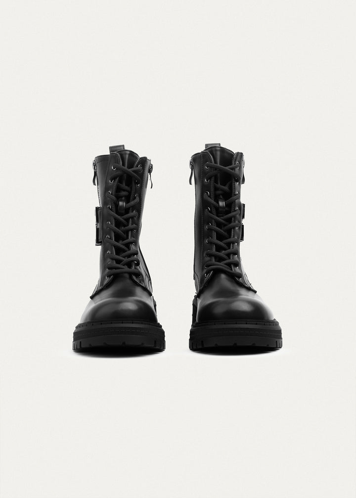 Tactical Zip Lace Boots | Black