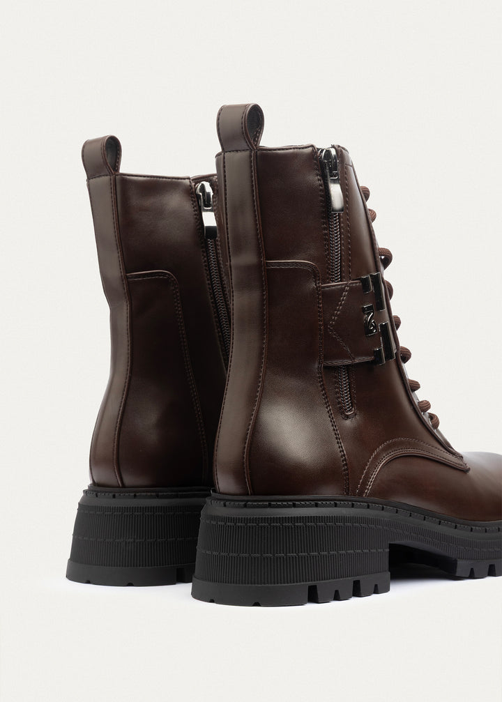 Tactical Zip Lace Boots | Brown
