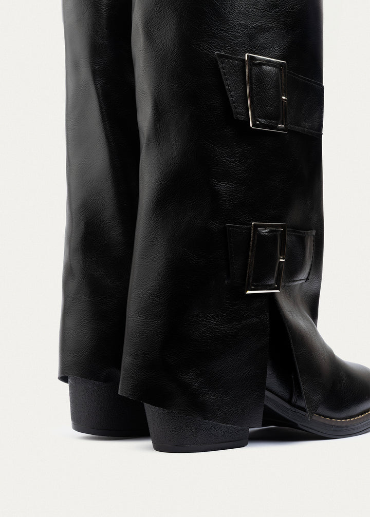 Monarch Buckle Boots |Black