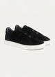 Theo Men's Slip-On Suede Sneakers | Black