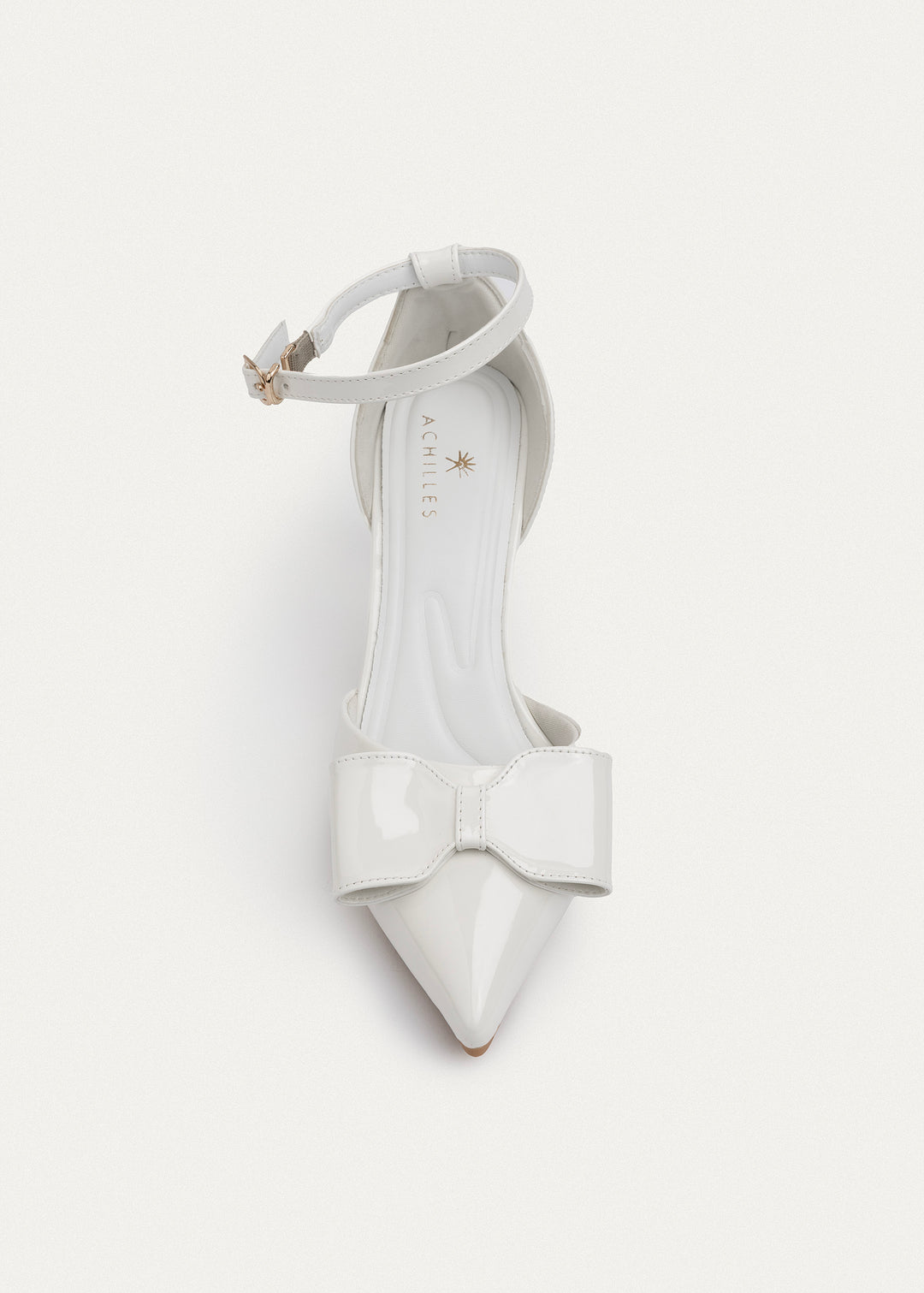 Grace Bow Heels | White