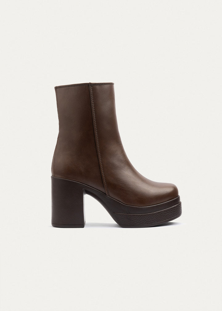 Elevate Block Heel Boots | Brown