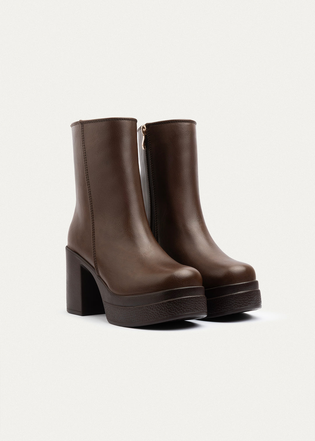 Elevate Block Heel Boots | Brown