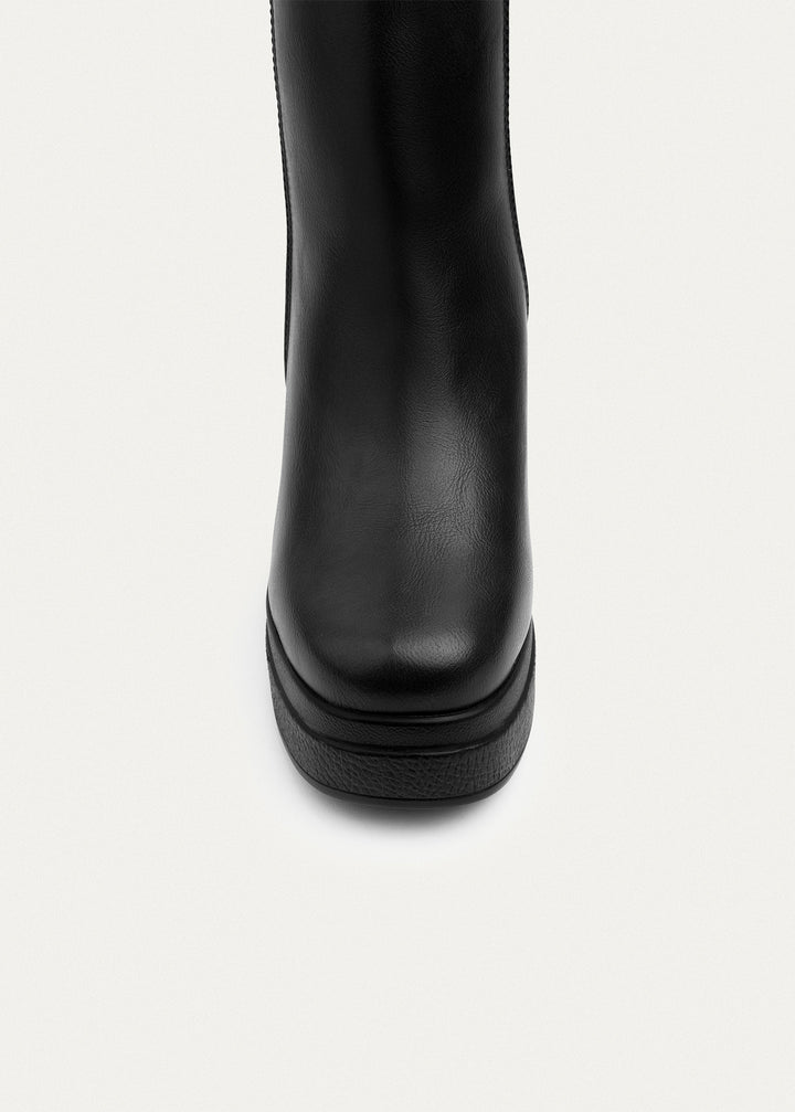 Elevate Block Heel Boots | Black
