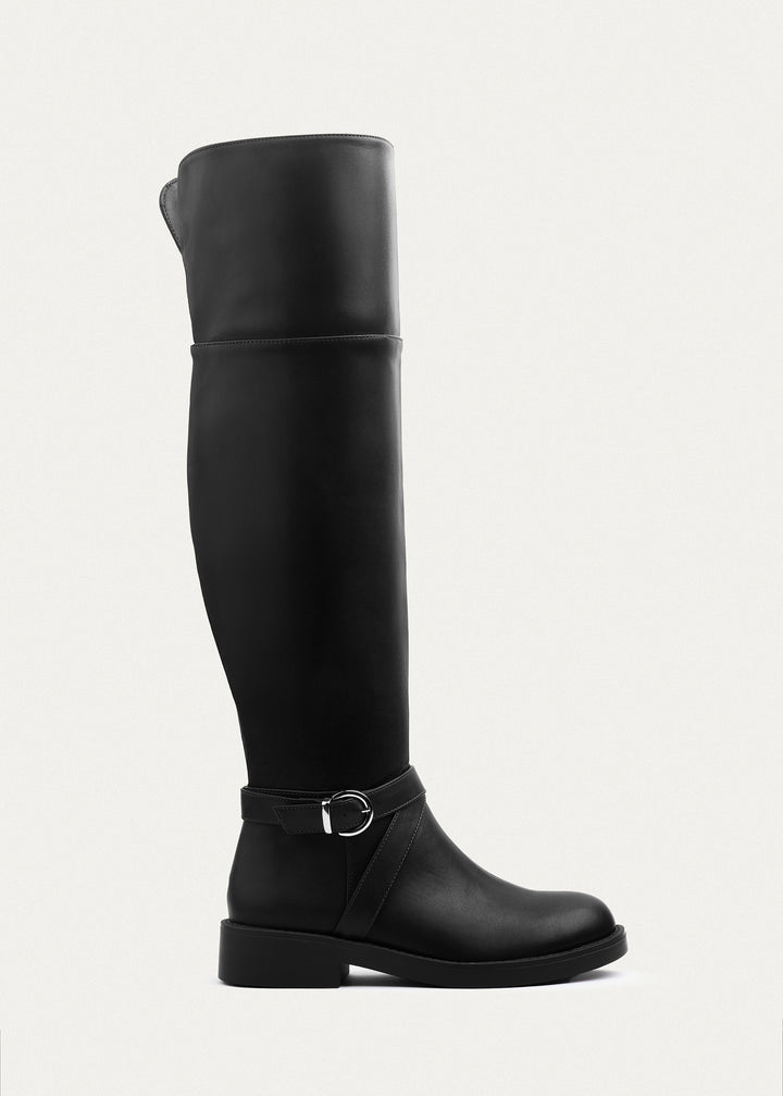 Rider Strap Tall Boots | Black