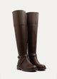 Rider Strap Tall Boots | Brown