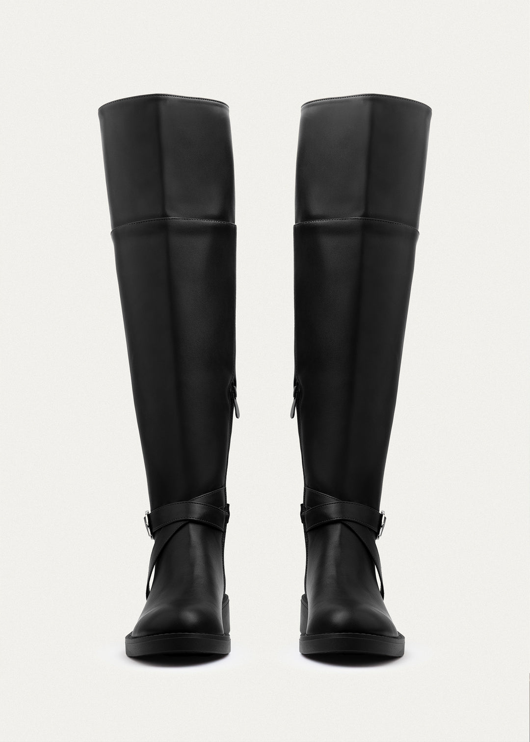 Rider Strap Tall Boots | Black