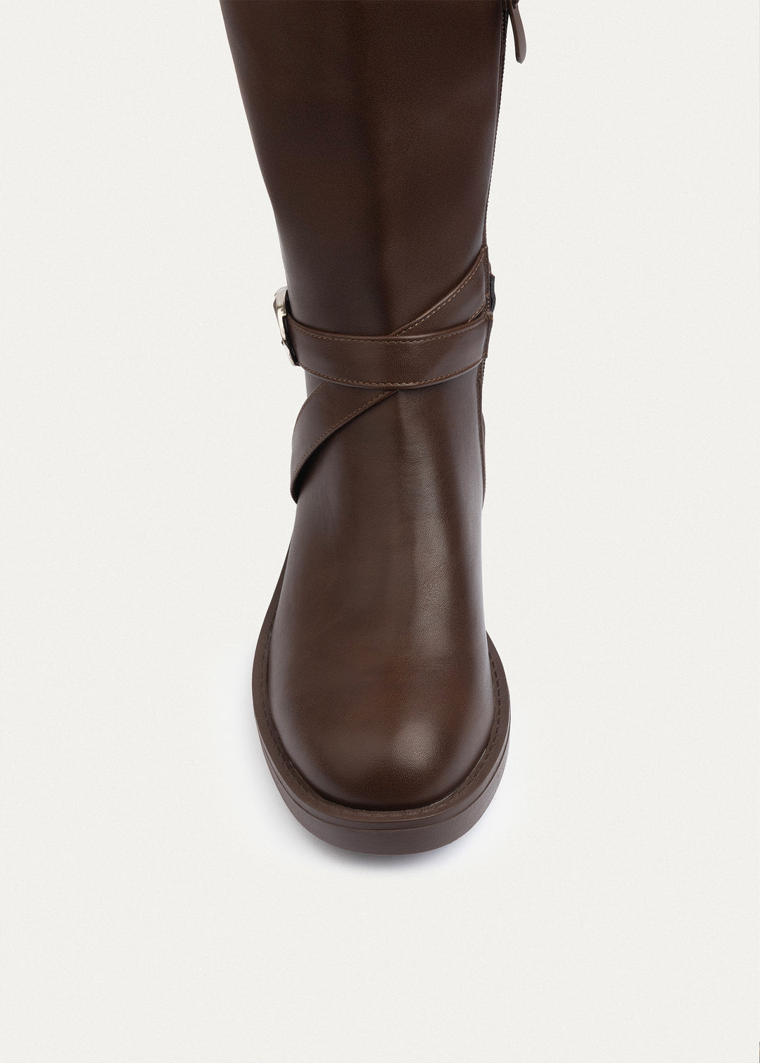 Rider Strap Tall Boots | Brown