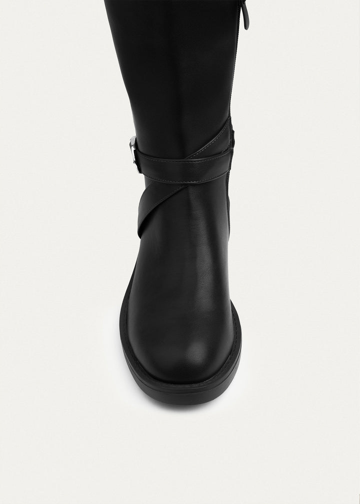 Rider Strap Tall Boots | Black