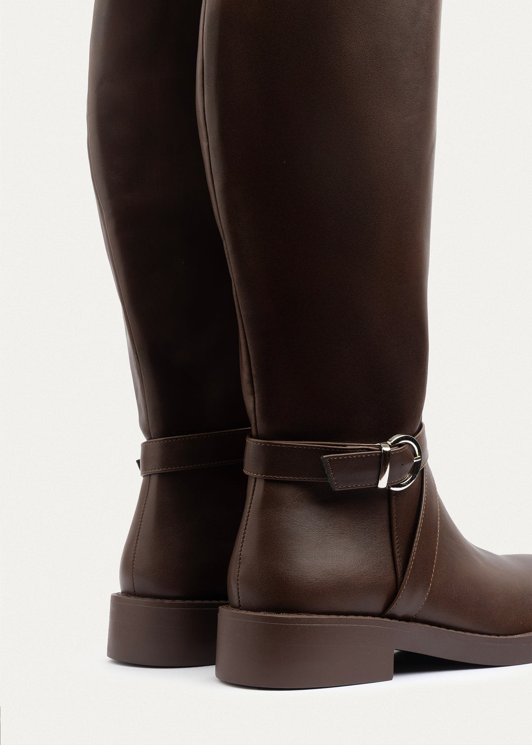 Rider Strap Tall Boots | Brown