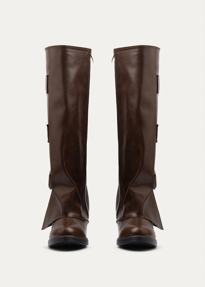 Monarch Buckle Boots | Brown
