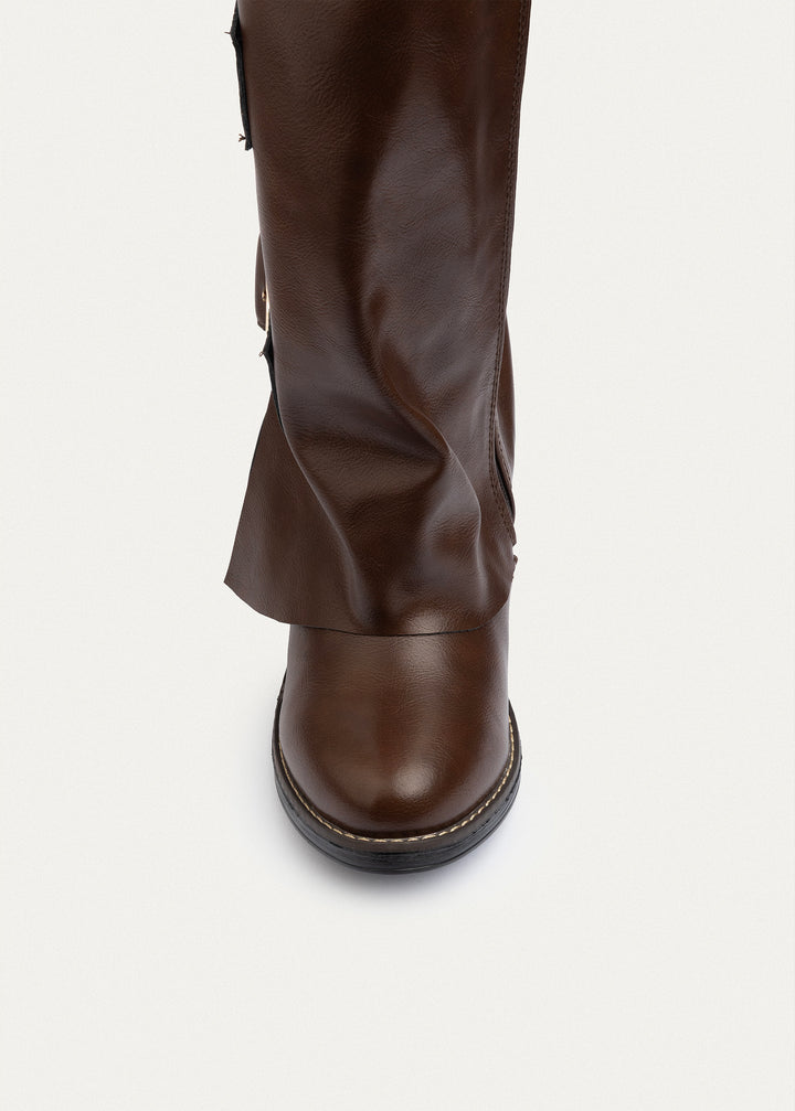 Monarch Buckle Boots | Brown