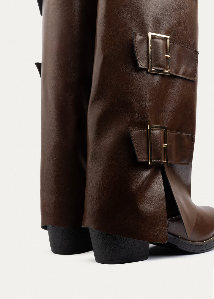 Monarch Buckle Boots | Brown