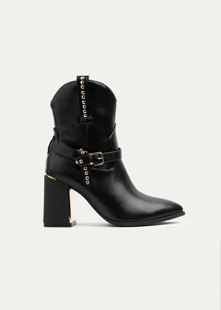 Slouch Strap Boots | Black