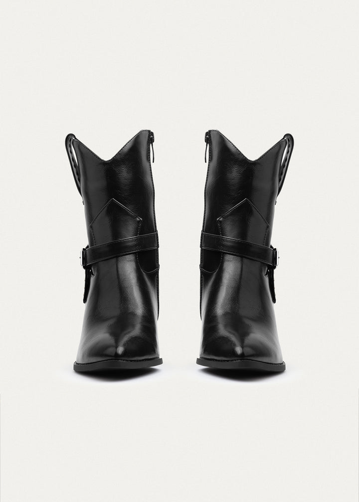 Slouch Strap Boots | Black