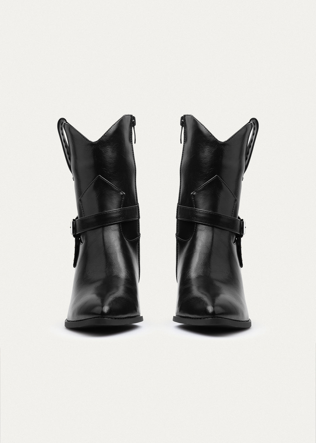 Slouch Strap Boots | Black