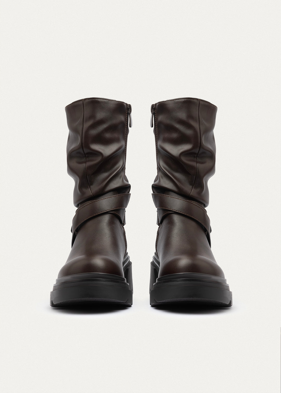 Alpine Strap Mid Boots | Brown