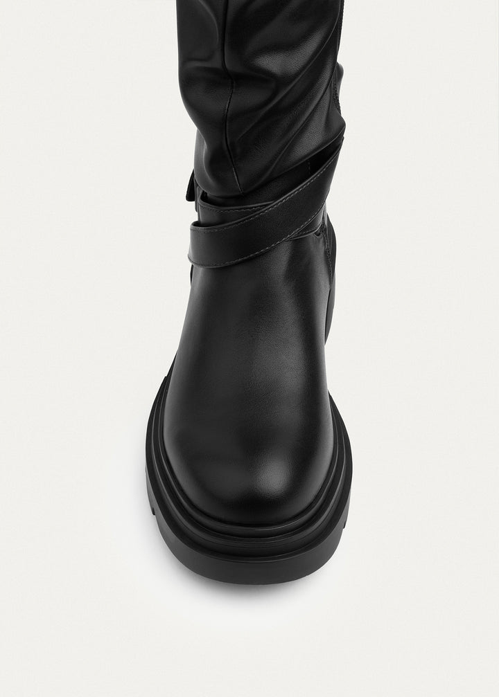 Alpine Strap Mid Boots | Black