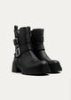 Atlas Buckle Combat Boots | Black