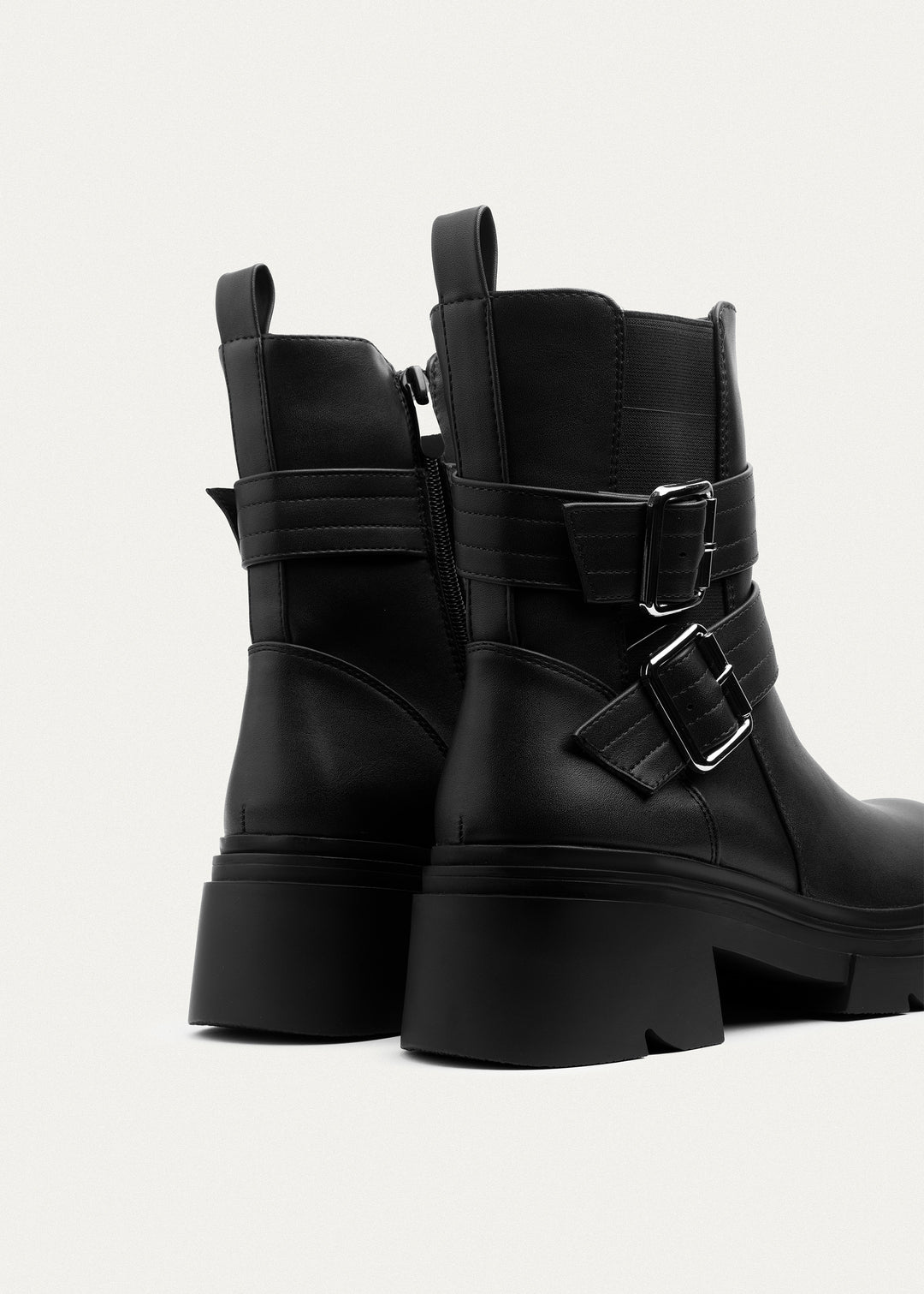Atlas Buckle Combat Boots | Black