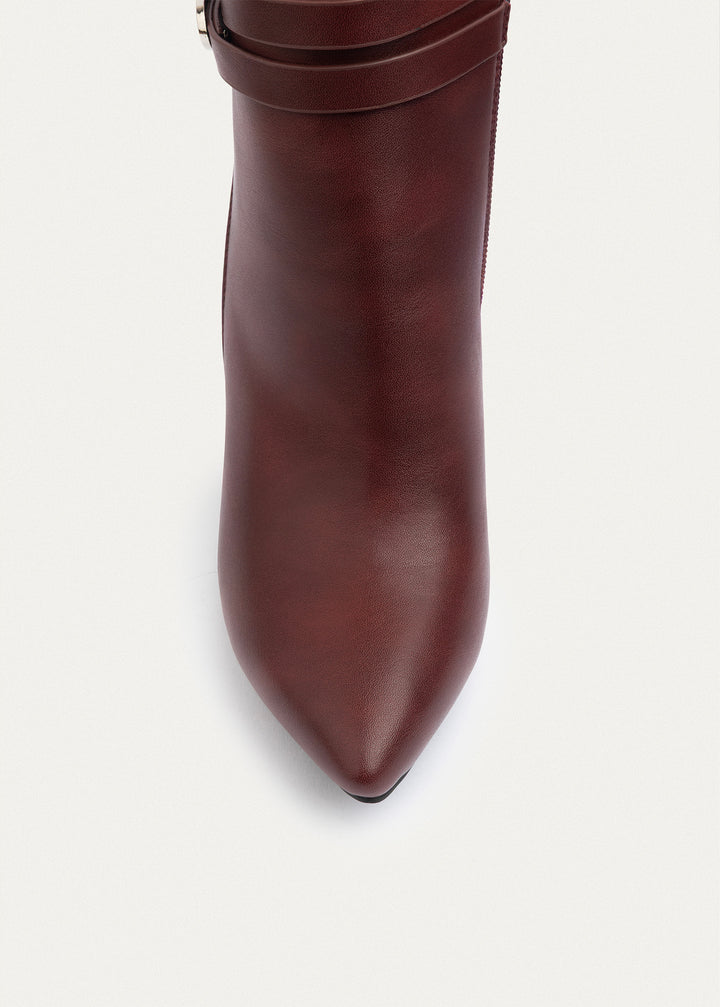 Stature Heel Boots | Burguandy