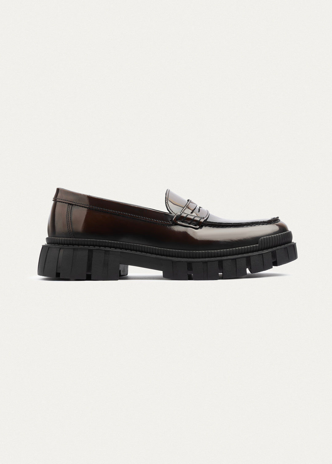Edge Loafers Patent Leather | Brown