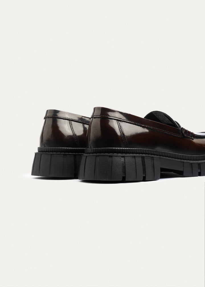 Edge Loafers Patent Leather | Brown