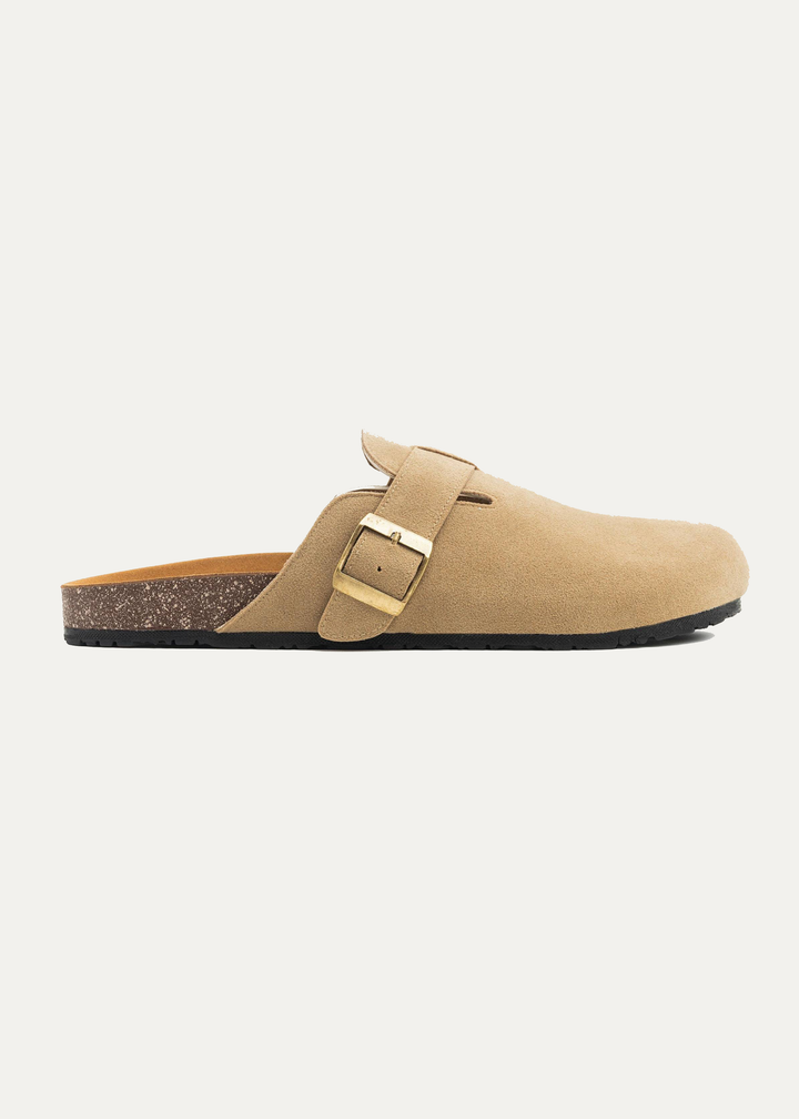 Boston Soft Footbed Suede Leather | Beige