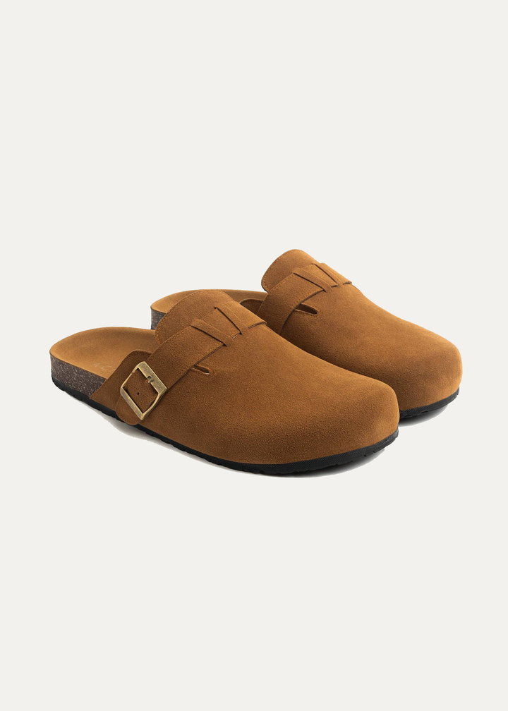 Boston Soft Footbed Suede Leather- Light | Brown