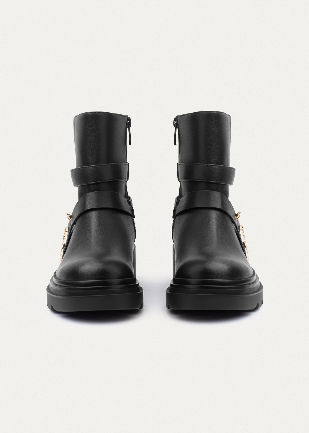 Emblem Strap Boots | Black