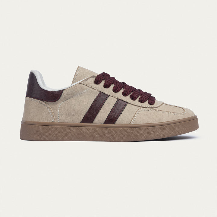 G-Sneakers Retro - Sandstone & Burgundy