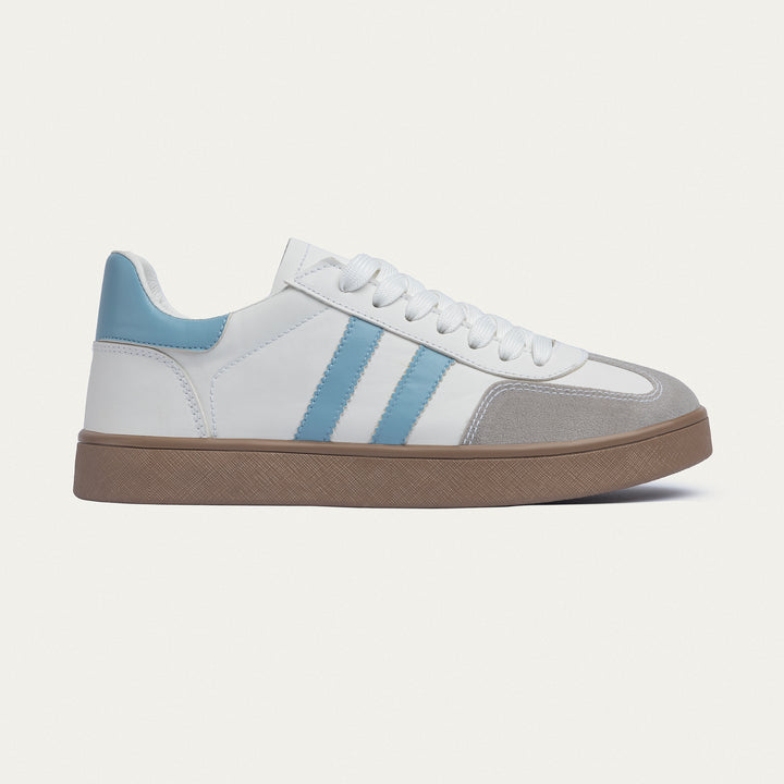 G-Sneakers Retro - White & Sky Blue