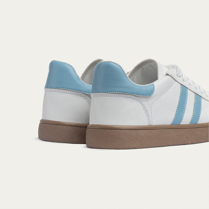 G-Sneakers Retro - White & Sky Blue