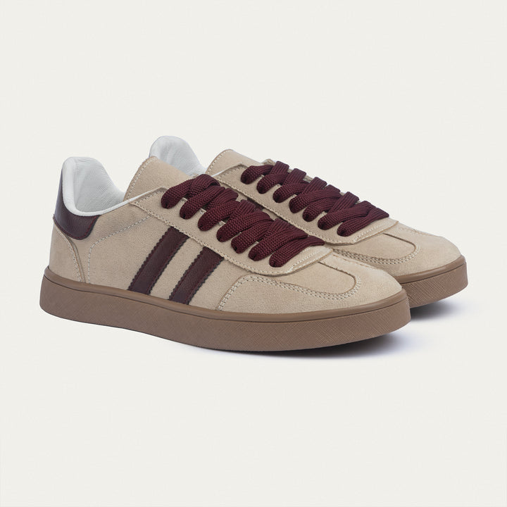 G-Sneakers Retro - Sandstone & Burgundy