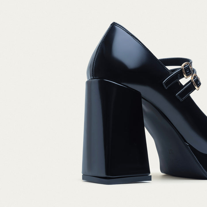 Vintage Vibes Platform Mary Jane | Dark Blue