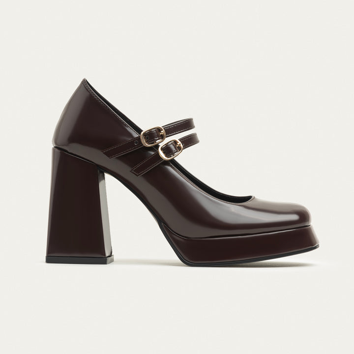 Vintage Vibes Platform Mary Jane | Burgundy