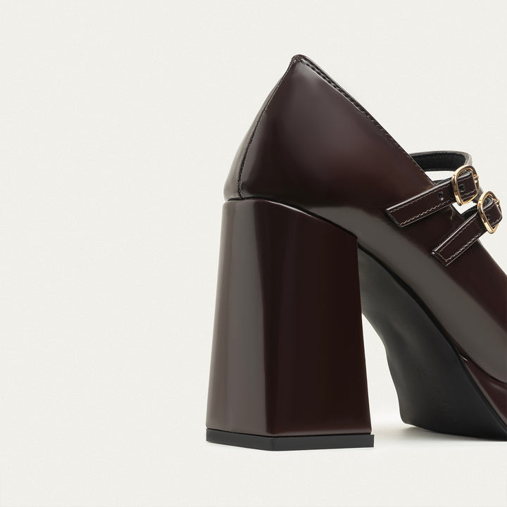 Vintage Vibes Platform Mary Jane | Burgundy