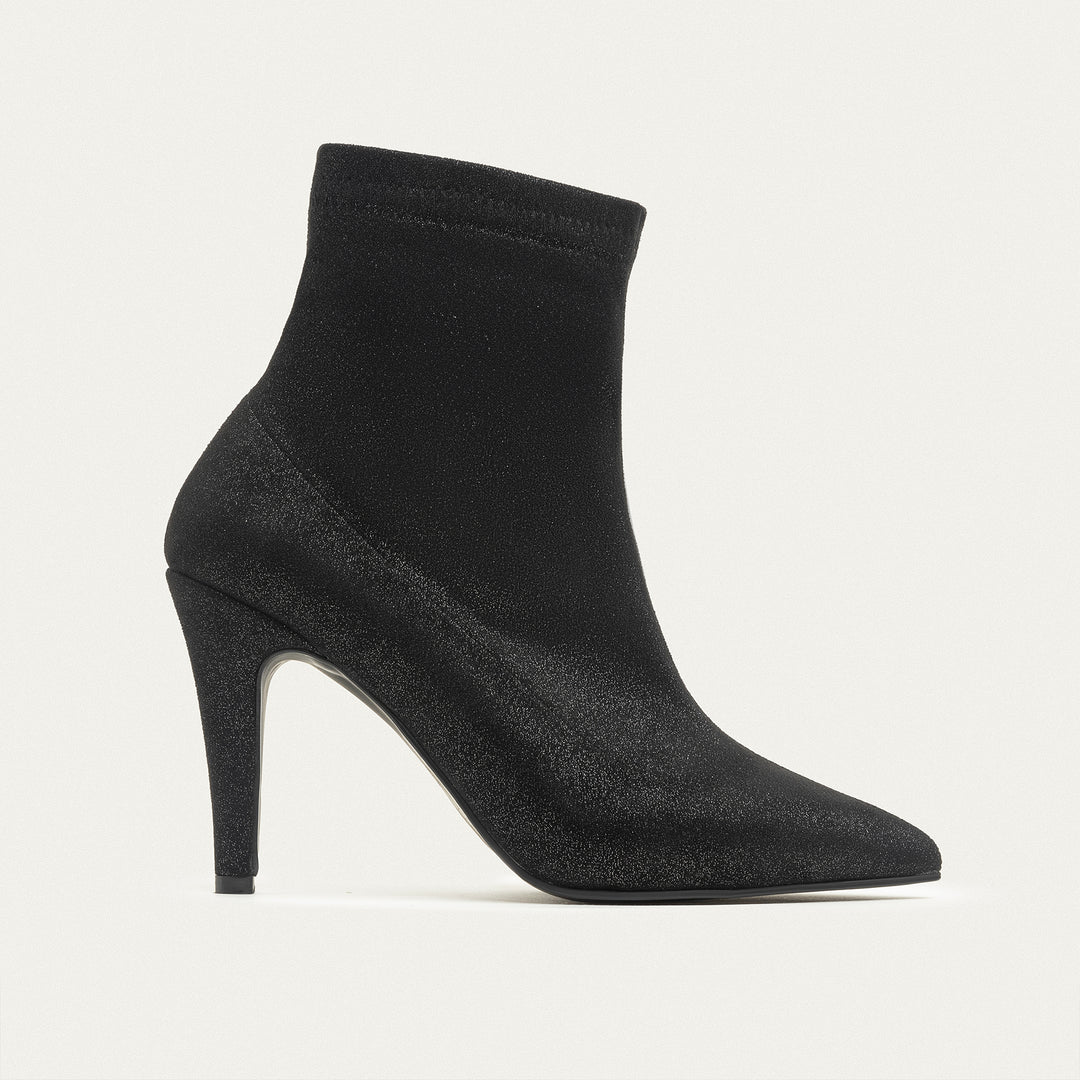 Ankle-high boots - Sparkling Black