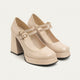 Vintage Vibes Platform Mary Jane | Beige